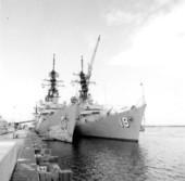 USS Sampson (DDG-10) and USS Tattnall (DDG-19) at the Mayport Naval Station.