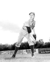 Jim Brosnan, 17 year old Cincinnati rookie plays ball - Saint Augustine, Florida