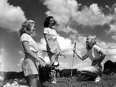 Young women with golf clubs - Winter Haven, Florida