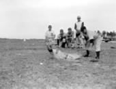 George Stirnweiss and George Crouch in "Hook Slide".