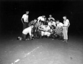 Neal Cobb, minor league batting champ with boys - Crestview, Florida
