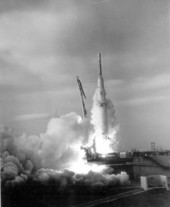 Launching of the Douglas Thor-Able - Patrick Air Force Base, Florida