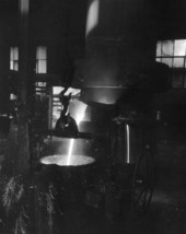 Unidentified employee at the foundry - Archer, Florida .