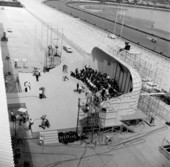 Bird's eye view overlooking the set of the Jackie Gleason Show at Gulfstream Park - Hallandale, Florida