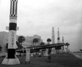 Rockets and an office building - Cape Canaveral Florida