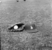 Baseball cap and mitt - Vero Beach, Florida