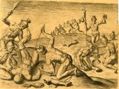 How Outina's Men Treated the Slain of the Enemy.