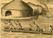 Industry of the Floridians in Depositing Their Crops in the Public Granary.