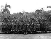 Florida National Guard Company A, 3rd Battalion, 124th Infantry Regiment, 53rd Infantry Brigade from Tallahassee, Florida at Ft. Sherman in the Panama Canal Zone.