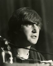 John Lennon of the Beatles during a press conference at the George Washington Hotel in Jacksonville.