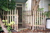 Front gate to conch house on Elizabeth Street, Key West, Florida.