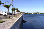 View of the "Garrison Bight City Marina" basin looking west from North Roosevelt Blvd., Key West, FL..