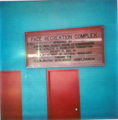 Sign at the Pace Recreation Complex - Milton, Florida.