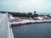 View from bridge overlooking Sebastian Inlet - Indian River County, Florida.