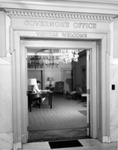 Entrance to the Governor's Office in the Old Capitol building - Tallahassee, Florida