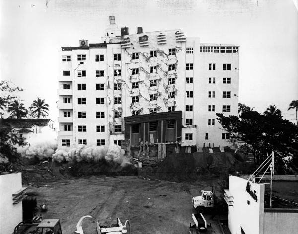 Demolition of the Atlantis Hotel - Miami Beach, Florida