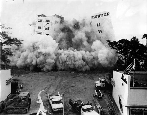 Demolition of the Atlantis Hotel - Miami Beach, Florida